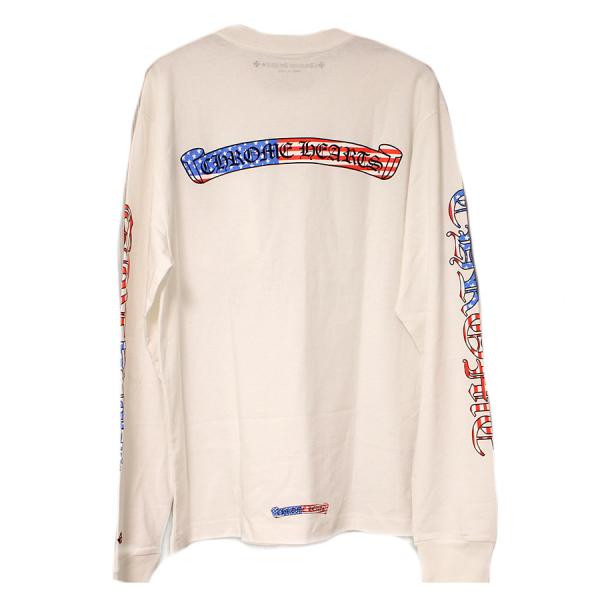 クロムハーツ matty boy アメリカンフラッグ ロンT ホワイト XL