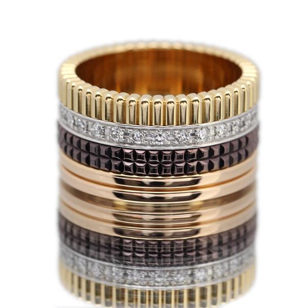 極美品 ブシュロン BOUCHERON キャトル リング ダイヤモンド べし  