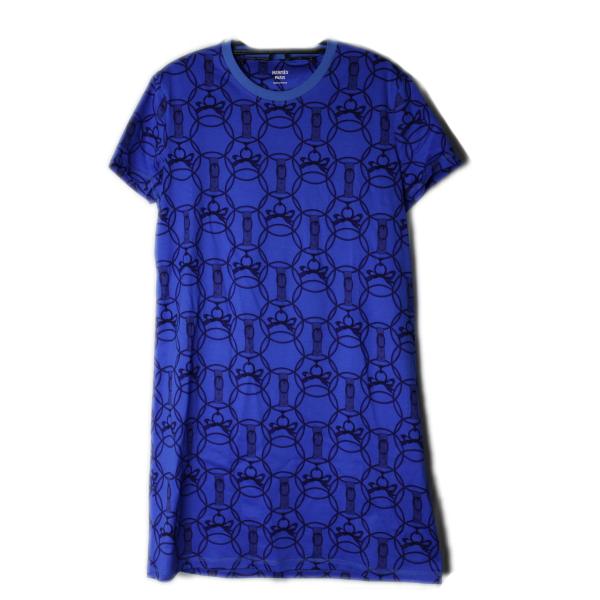 エルメス　Tシャツワンピ　38 新品 HERMES（エルメス） 未使用品 Tシャツ ロング ワンピース 表記38【朝の