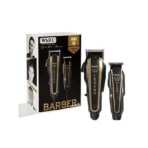 WAHL Legend & Hero バリカンコンボ アタッチメント新品 Wahl Professional 5 Star Barber Combo with Legend Clipper
