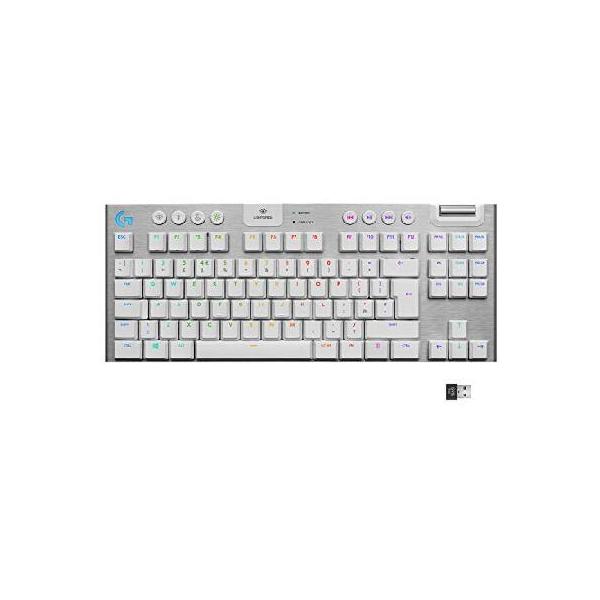 Logitech G915 TKL White Tactile Tenkeyless Lightspeed Wireless RGB