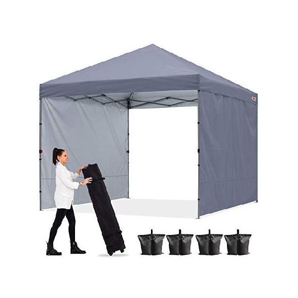 ABCCANOPY タープテント ワンタッチ サイドシート2枚付き