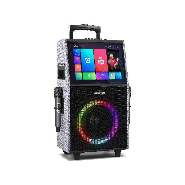 MASINGO 2023 New Professional Karaoke Machine with Lyrics Display