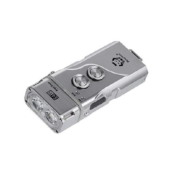 RovyVon E4 チタン LED 懐中電灯 USB C 充電式 700 ルーメン 超高輝度 AAA ポケット懐中電灯 デュアル パワー ミニ ハンドヘルド サイズ RovyVon E4 チタン LED 懐中電灯 USB C 充電式 700 ルーメン 超高輝度