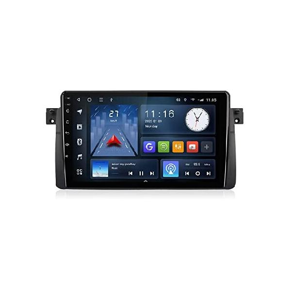 Aumume 9 inch Android 10 Double Din Car Stereo for BMW E46/M3/318/320/325/Rover 