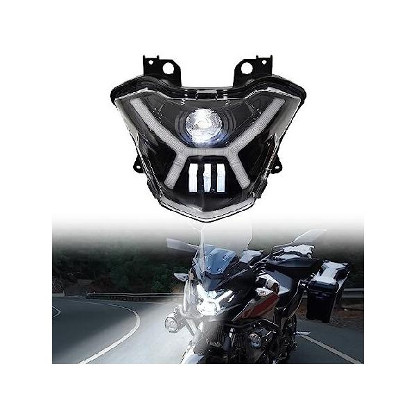 送料無料の商品 VEISUTOR LEDヘッドライト 17-21用 Versys-X300 Kawasaki バイク用ライト・ランプ