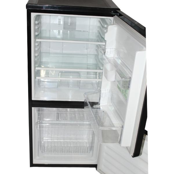 2ドア冷蔵庫 17年製 ブラック 安心の定価販売 中古 送料無料 ユーイング
