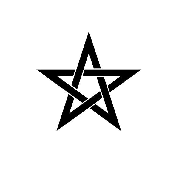 五芒星 ロゴ カッティングステッカー 選べる3サイズ : Cutting sticker