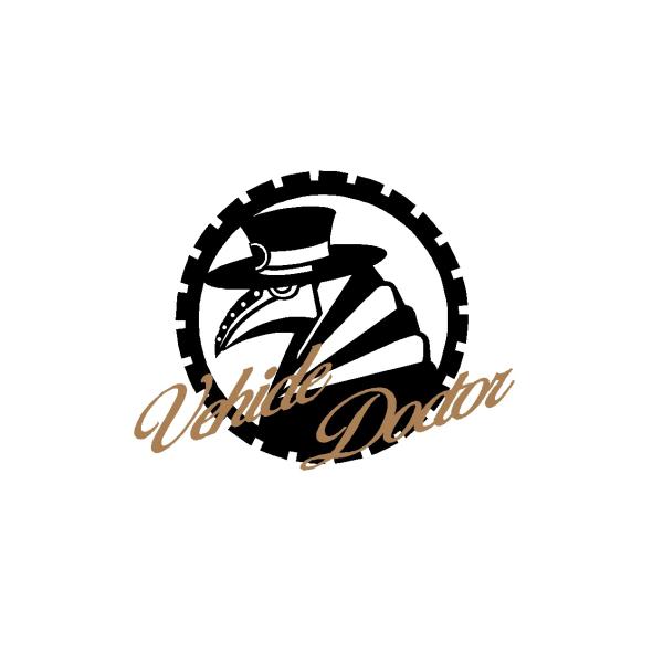 ペストマスク vehicle doctor ロゴ カッティングステッカー 2色 