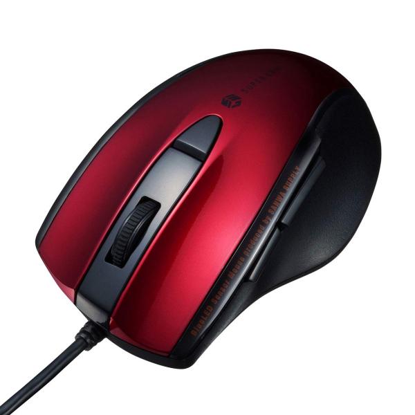 手に吸い付くようなグリップ感でつかみやすい形状の有線マウスです。 「かぶせ持ち」「つまみ持ち」などの様々なグリップスタイルに対応した形状です。 左ボタン、右ボタンに静音スイッチを採用しており、公共の場や会議中の操作などでの使用に便利です。 ...