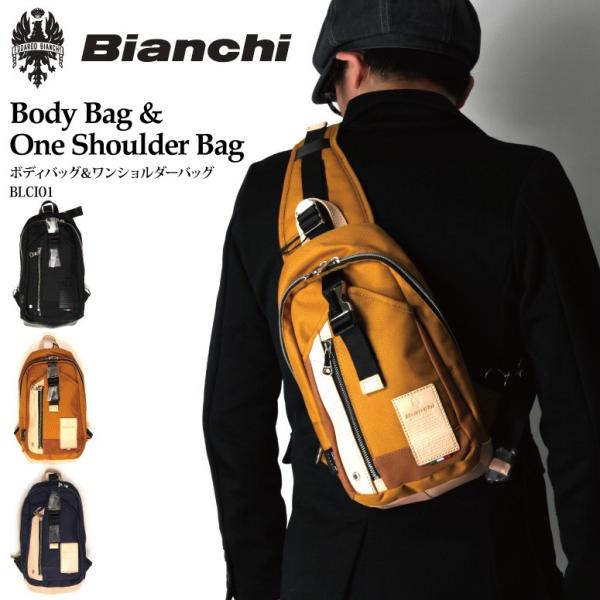 未使用・新品　ビアンキ　3WAY　大型ボディバッグ　黒　 定価12,000円 Yahoo!オークション -「ビアンキ bianchi 中古」(ボディバッグ