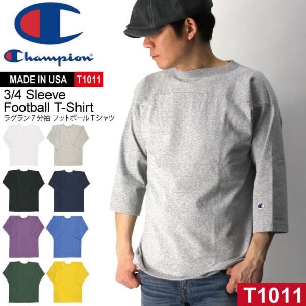 Champion T1011 フットボール3/4 スリーブ T PENN 新品 Champion/3/4Sleeve Football T-Shirt/T1011（チャンピオン