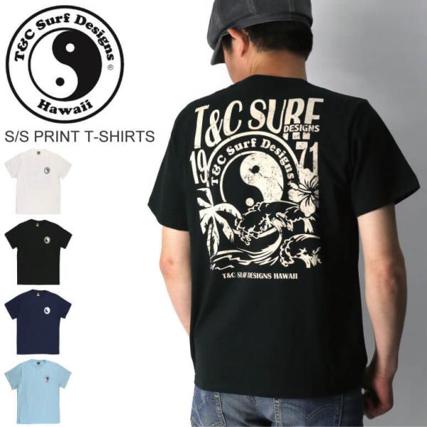 TC SURF DESIGNS ポロシャツ Tシャツ 薄手 バックプリント M