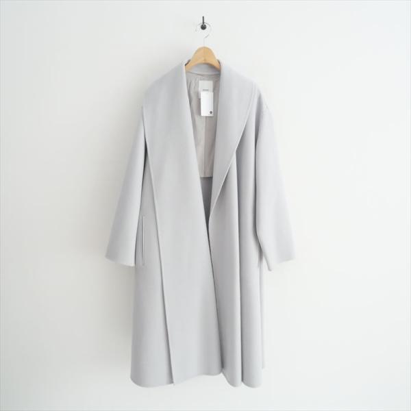 2023AW / ebure エブール リバーメルトン ショールカラーコート 38