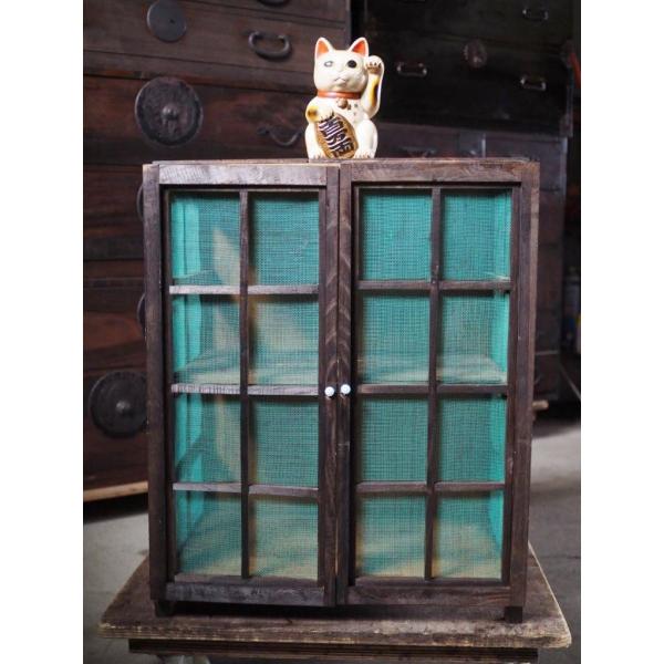 昭和レトロな食器棚 蝿帳 昭和前期 古録展 送料別 Fサイズ 中古