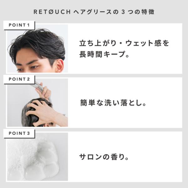 ���� ���^�b�` �w�A�O���[�X 100g  RETOUCH  �w�A���b�N�X �X�^�C�����O �O���[�X �����Y �c�� �G�ꔯ �n�[�h �����Y�O���[�X �|�}�[�h �p�[�} �T����  retouch ���i�摜2