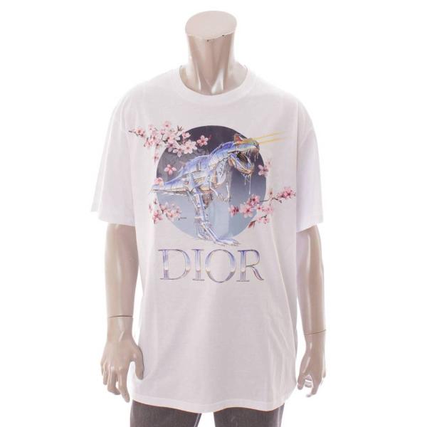 ディオール】Dior 空山基コラボ 19SS 恐竜ロボット Tシャツ ホワイト L 