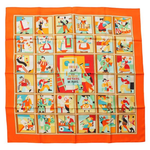 極美品✨HERMESエルメスパリの職人たちグリーンカレ90