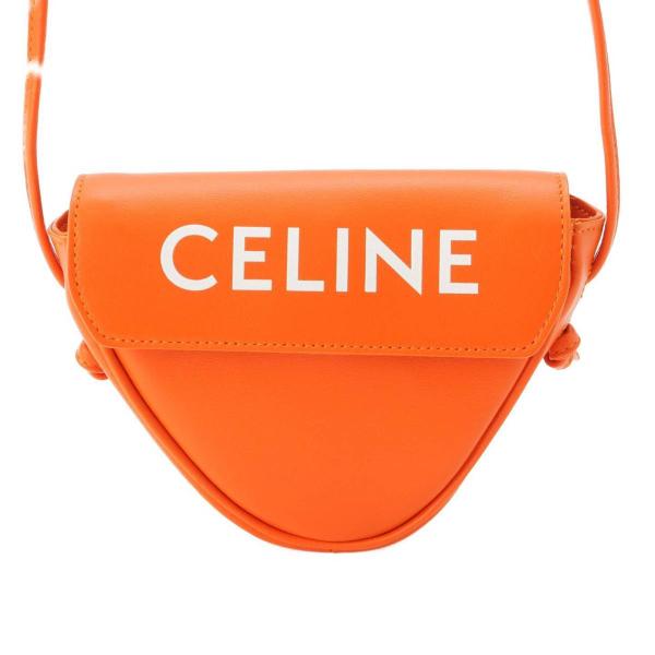 CELINE 【セリーヌ】Celine レザープリントロゴ トライアングル  