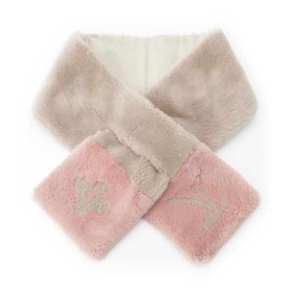 【極美品】ルイヴィトンエシャルプインザシティー ビーバー ファーマフラー 箱付き 極美品】ルイヴィトンエシャルプインザシティー ビーバー ファー