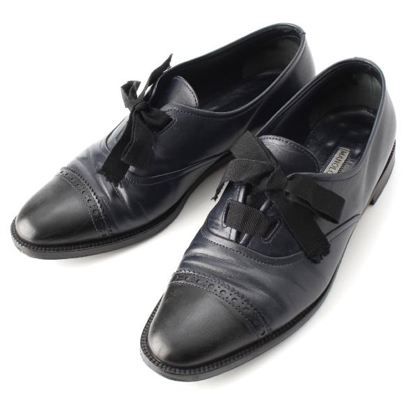 マノロブラニク　リボンローファー　37.5 マノロブラニク リボンローファー 37.5 - メルカリ