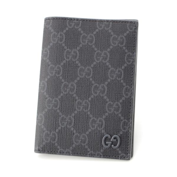 【新品未使用】GUCCI GGキャンバス パスポートケース GUCCI グッチ GGスプリームキャンバス パスポートケース 795229 グレー