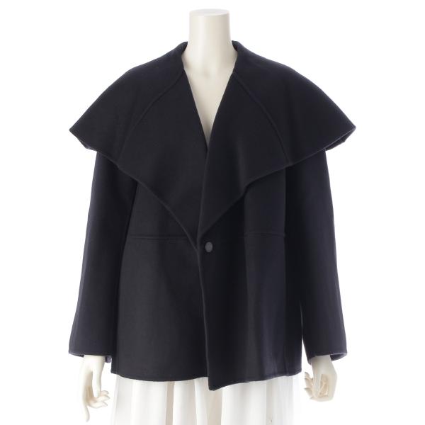 DRAWER（ドゥロワー） ウール ケヌキ ビッグカラー ショート コート