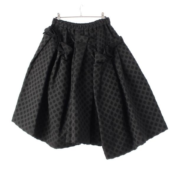 コムデギャルソン コムコム リボン スカート 24SS COMME des GARCONS（コムデギャルソン） AD2024 水玉 刺繍 フリル