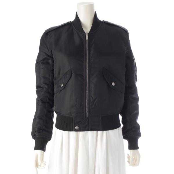 サンローラン 中綿 ボンバージャケット ブルゾン 504136 ブラック 36