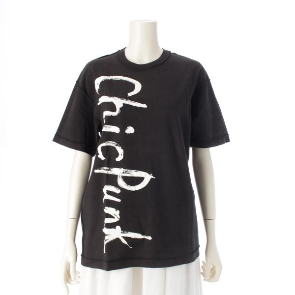 コムデギャルソン AD1991 コットン 青山オリジナル スペシャル ChicPunk インサイドアウト プリント 半袖Tシャツ カットソー トップス ブラック【中古】 COMME des GARCONS（コムデギャルソン） AD1991 コットン 青山