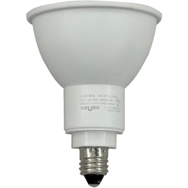 ReUdo LED電球 PAR16 E11口金 6W 500lm 電球色 Ra83 ビームアングル60