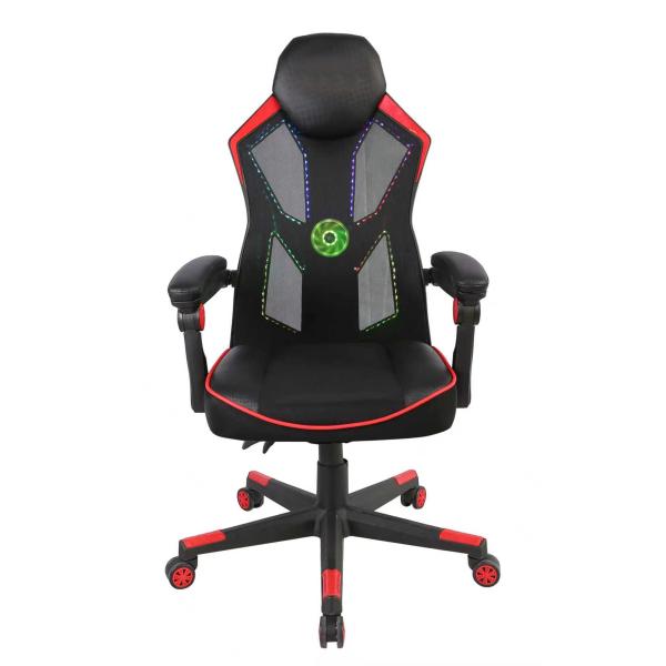 ただ座るだけでは終わらない。あなたのゲーム空間を視覚的にも、体感的にも高める、革新的なゲーミングチェアが登場。【鮮烈な光の演出】背面パネルに搭載されたマルチカラーLED（USB給電式）が、お部屋や配信画面をドラマチックに演出します。ゲーミン...