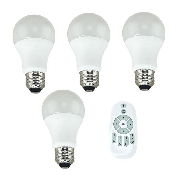 調光 調色 LED電球 リモコン式 E26口金 AC100V 50/60Hz 簡単 複数を