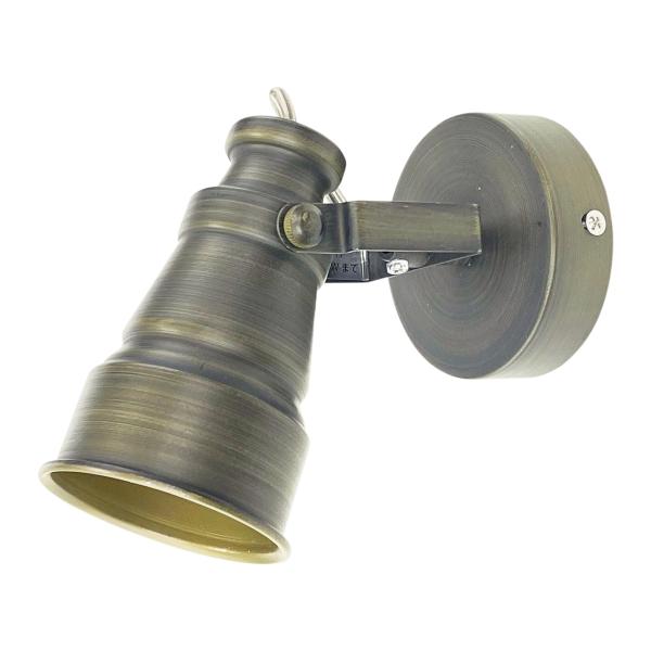 ※電球は付属しておりません■2軸回転式とステンレスコイルの配線カバーによる機能美と重ね塗り塗装が落ち着いた雰囲気を醸し出すヴィンテージスタイルの小型スポット照明です。■E17口金の電球、LED電球を取付できます。（消費電力40Wまで）■小型...