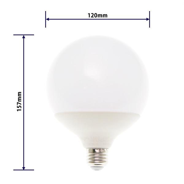 大型ledボール電球 直径12cm E26口金 電球色 2600lm 一般電球150w形相当の明るさ 全方向タイプ Buyee Buyee 日本の通販商品 オークションの代理入札 代理購入