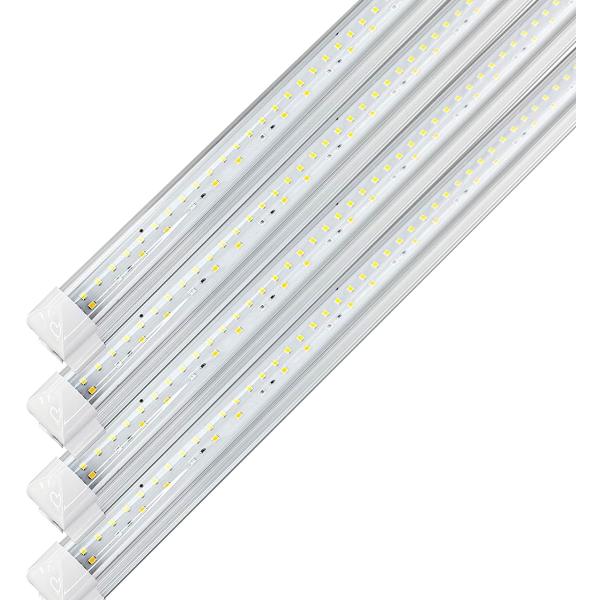 植物育成用 フルスペクトラム 器具一体型LEDバーライト T8タイプ 長さ120cm 2Pプラグ付き電源2mコード付属 AC85-265V 24W 3100ルーメン TK-PG120-24FS 4本セット