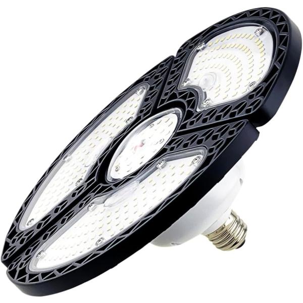 LEDパネル電球 3面 可動式 E26口金 60W 7,500LM 昼白色
