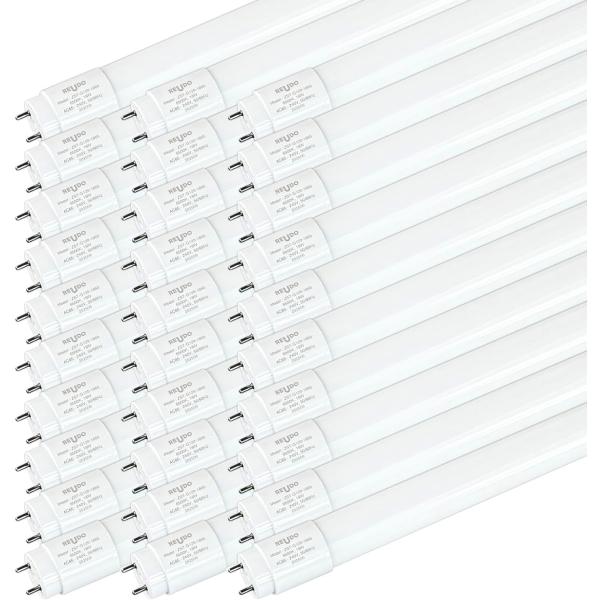 LED蛍光灯 直管 40W形 120cm 昼光色 18W 1800lm 全周乳白色強化ガラス G13口金 両側給電 ZST-G120-1865 30本
