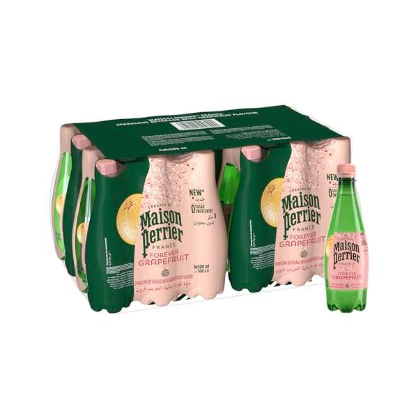 Maison Perrierメゾンペリエフレーバー炭酸水 グレープフルーツ PET 500mlｘ24本直輸入品フランス産