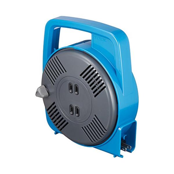 他サイト： ハタヤ HATAYA コードリール 屋内用 ホームリール 100V型 手動巻 8m 温度センサー内蔵 電線溶解防止機能 コンセント2個 コンパクト 家庭用 ギフト用の商品画像