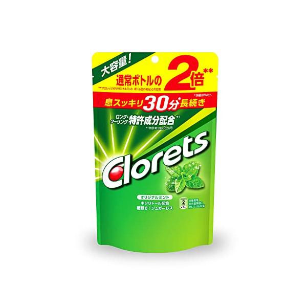 他サイト： クロレッツ オリジナルミント スタンドパウチ ガム 大容量 280gの商品画像