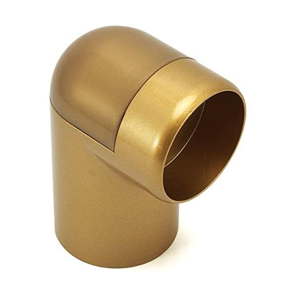 和気産業 ABIRA エンドエルボ 室内手すり用金具 ゴールド Φ32・35mm用 ぬくもり手すりNESシリーズ 階段 廊下 NES-06G 1個入