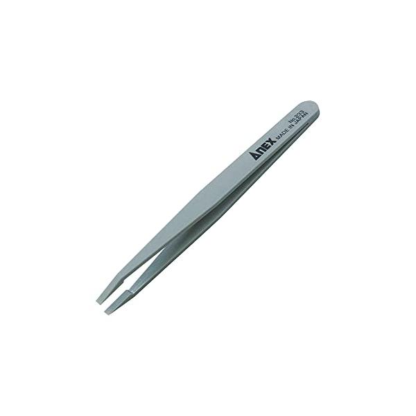 アネックスANEX ピンセット プラスチック製 先平細型 120mm No.233