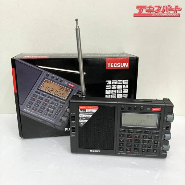 短波 ラジオ TECSUN テックサン ポータブルラジオ PL-990X 革製ケース