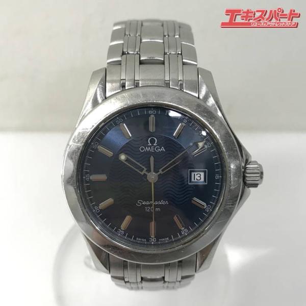 OMEGA オメガ Seamaster シーマスター 120m クオーツ/シルバー/青盤