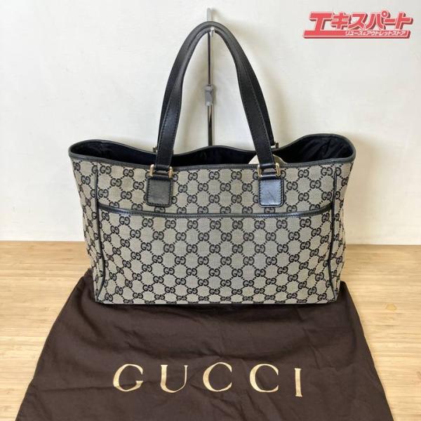 GUCCI グッチ GGキャンバス ブラック トートバッグ 33890 保存袋付き
