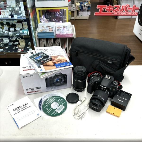 Canon - EOS  70D シャッター回数3400程度 Canon EOS 70D ダブルズームキット シャッター回数3400 湘南台店