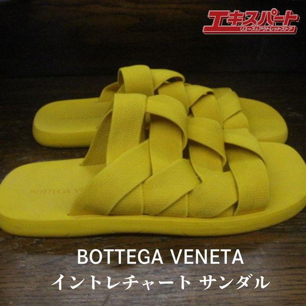 美品！BOTTEGA VENETA イントレチャートサンダル 43 BOTTEGA VENETA ボッテガヴェネタ イントレチャート サンダル 未