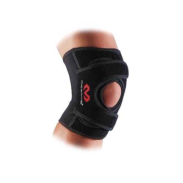 メインラップ×サイドラップのダブルサポート構造でヒザ全体を適度に圧迫サポートラップタイプカラー：ブラックBKサイズ ヒザ周り/cm S:3035　　M:3540　　L:4048