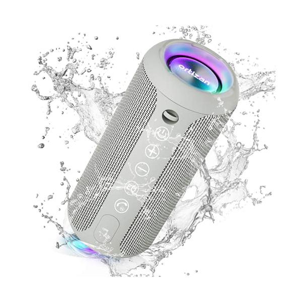 Ortizan Bluetooth スピーカー 防水IPX7でワイヤレス 30時間連続再生